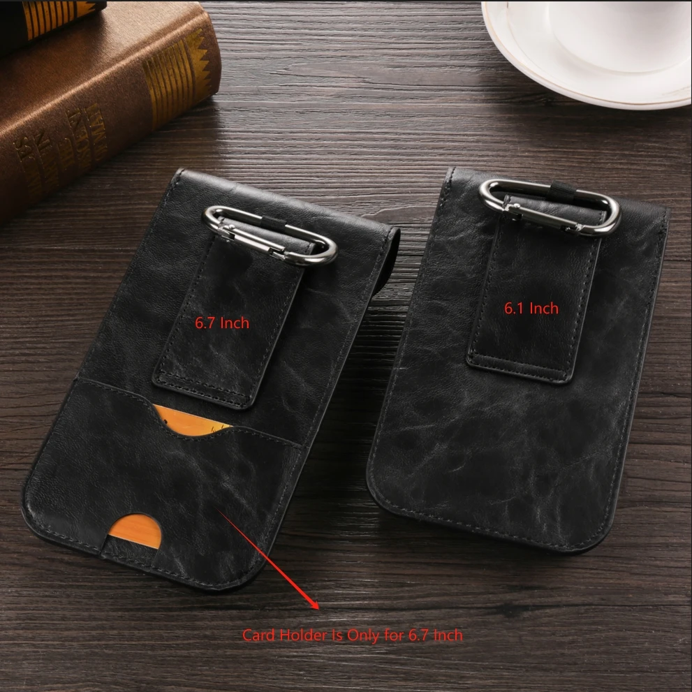 Color: black, Material: aluminum - Leather Phone Belt Clip Case Men Waist Bag For Samsung Galaxy S25 S24 S23 Ultra S22 Plus S21 FE A53 A54 A55 A56 5G Holster Pouch