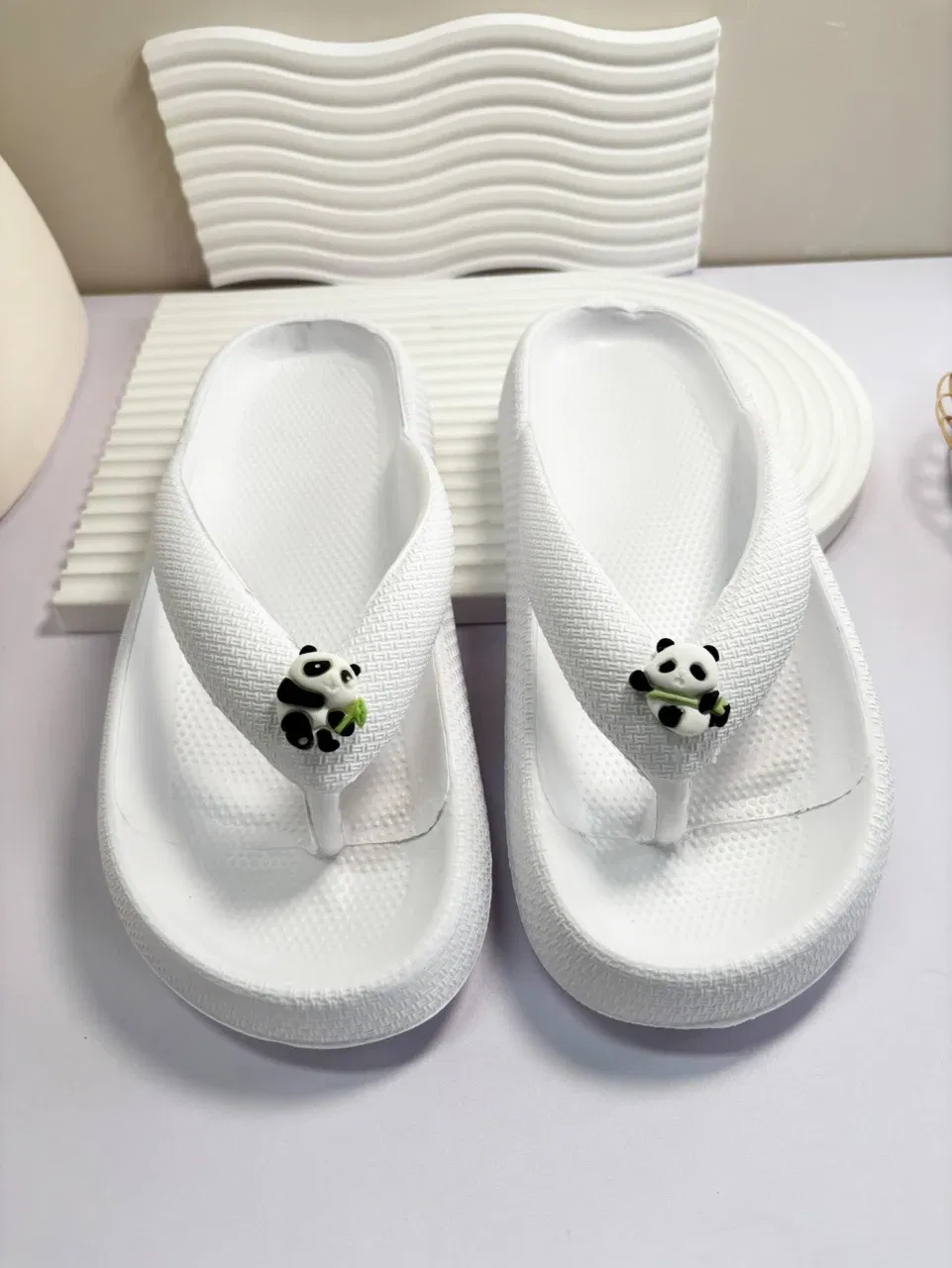 Color: LIGHT BLUE, Shoe Size: 36-37 - Summer Multi Color Women's Flip Flops Fashionable Metallic Teddy Bear Bow Slide Sandal Beach Vacation Home Versatile  Footwear