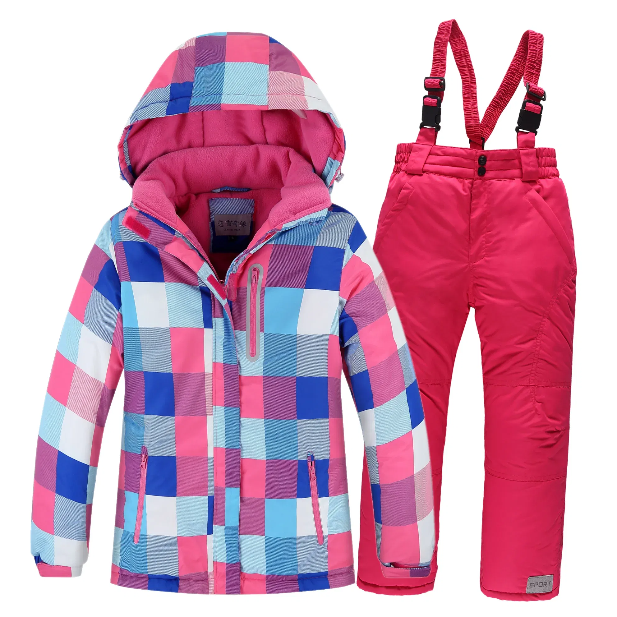 Color: Khaki, Kid Size: 16 - OLEKID 2025 Russia Winter Children Boy Ski Suit Waterproof Girl  Jacket Overalls Snowsuit 3-16 Years Kid Teenage Parka Snow Suit
