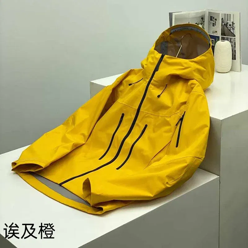 Color: Brown, Size: M - ARC Outdoor Men's and Women's, Sports, Fishing, Mountaineering, Travel, Fashion, Camping, Leisure, Multicolor Hardshell Jacket