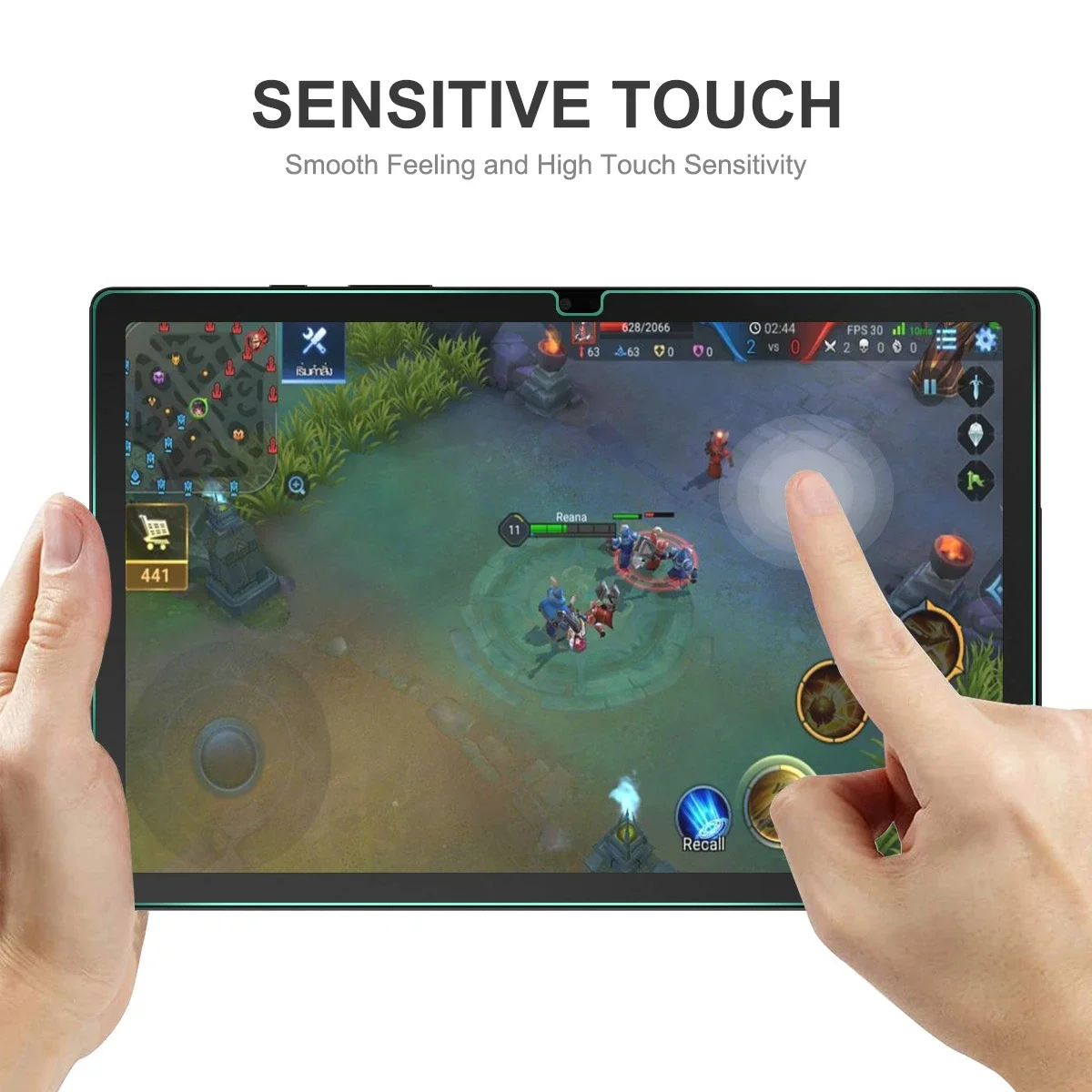 Color: Yellow - 2PCS Screen Protector Tempered Glass For Samsung Galaxy Tab A7 T220 T500 A8 X200 A9 S6 S7 T870 S8 X700 S9 Lite FE Plus Gen Film