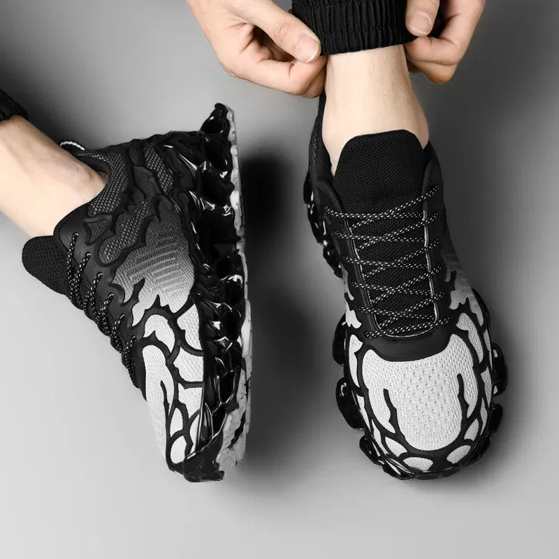 Color: Blue, Shoe Size: 44 - men shoes Sneakers Male tenis Luxury shoes Mens casual Shoes Trainer Race off white Shoes fashion loafers running Shoes for men