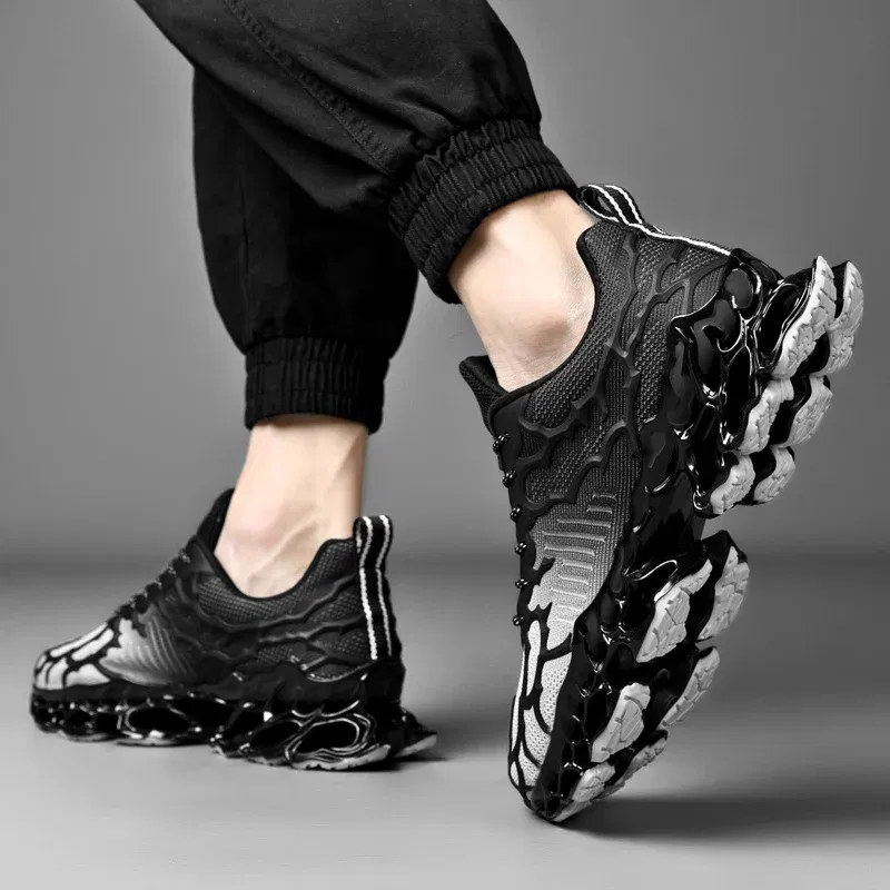 Color: Blue, Shoe Size: 44 - men shoes Sneakers Male tenis Luxury shoes Mens casual Shoes Trainer Race off white Shoes fashion loafers running Shoes for men