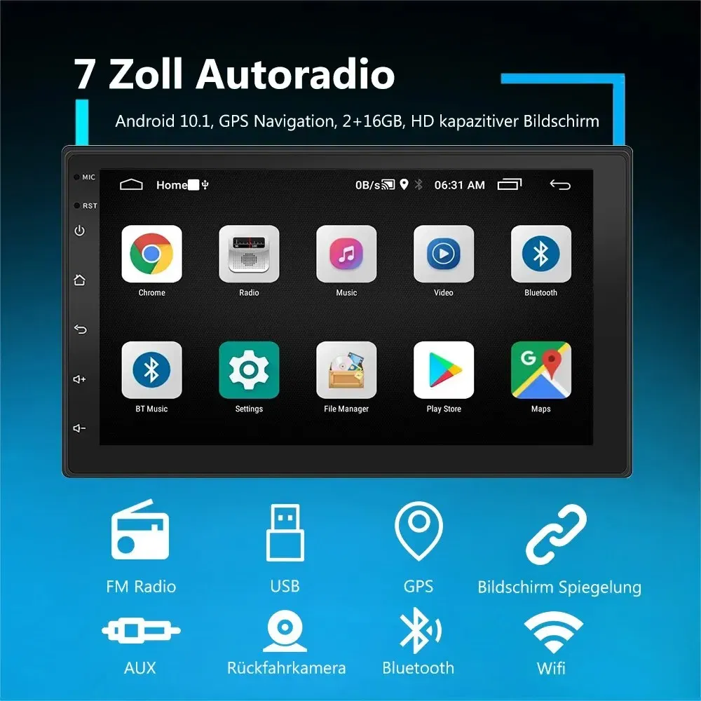 Color: Green, Ships From: CHINA - ?‹ESSGOO Car Radio 2 Din 7"/9"/10" Carplay Auto Android 13 Mp5 Universal WIFI GPS Car Radio Multimedia Video Player FM Car Stereo