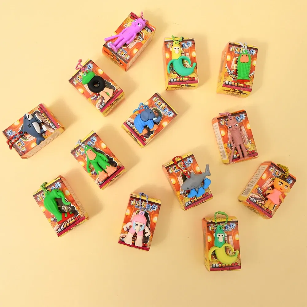 Color: Yellow - NEW Italian Brainrot Blind Box Tungtungtung Sahur Tralalelo Tralala Brr Brr Patapim Mini Keychain Pendant Blind Box Toys Gift