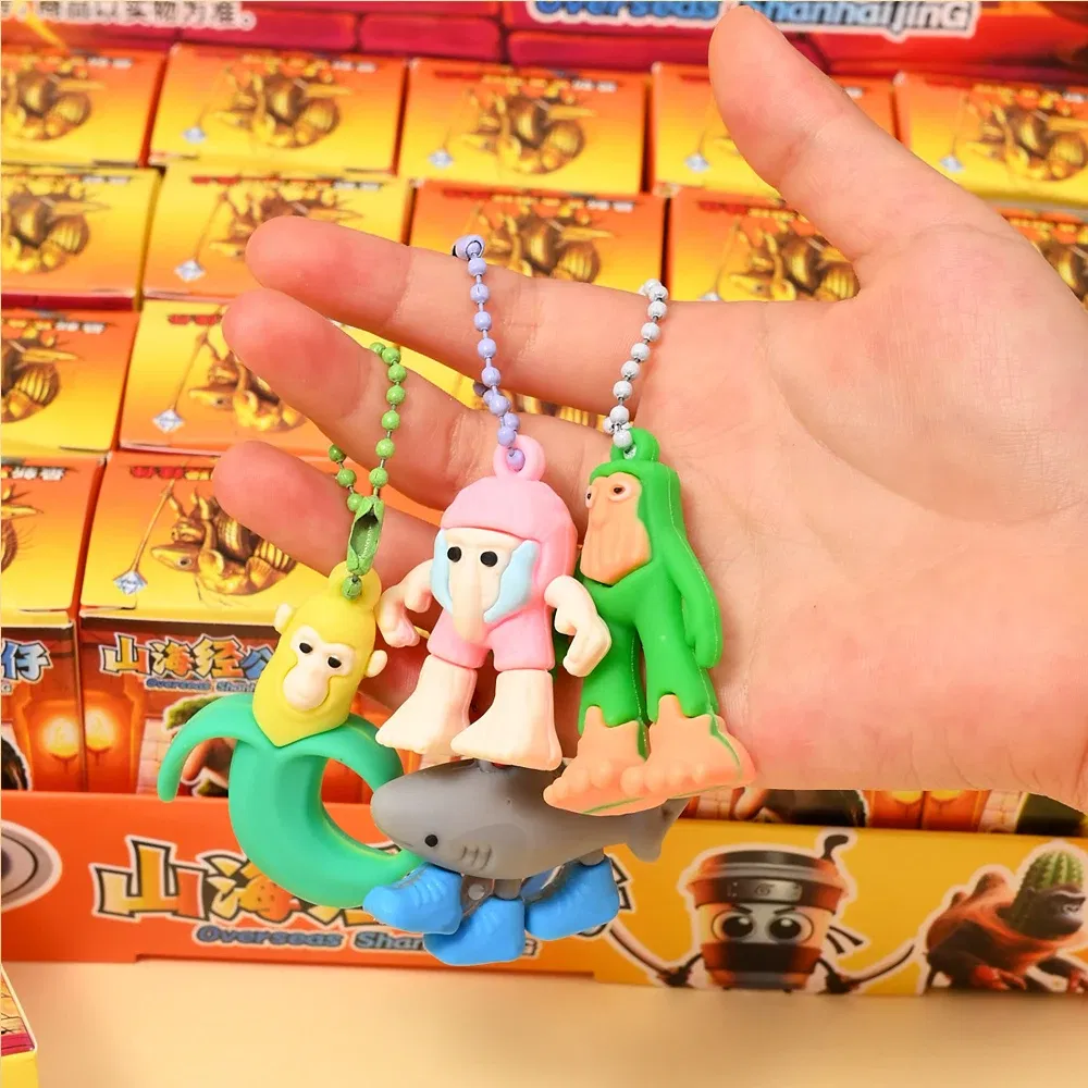 Color: Yellow - NEW Italian Brainrot Blind Box Tungtungtung Sahur Tralalelo Tralala Brr Brr Patapim Mini Keychain Pendant Blind Box Toys Gift