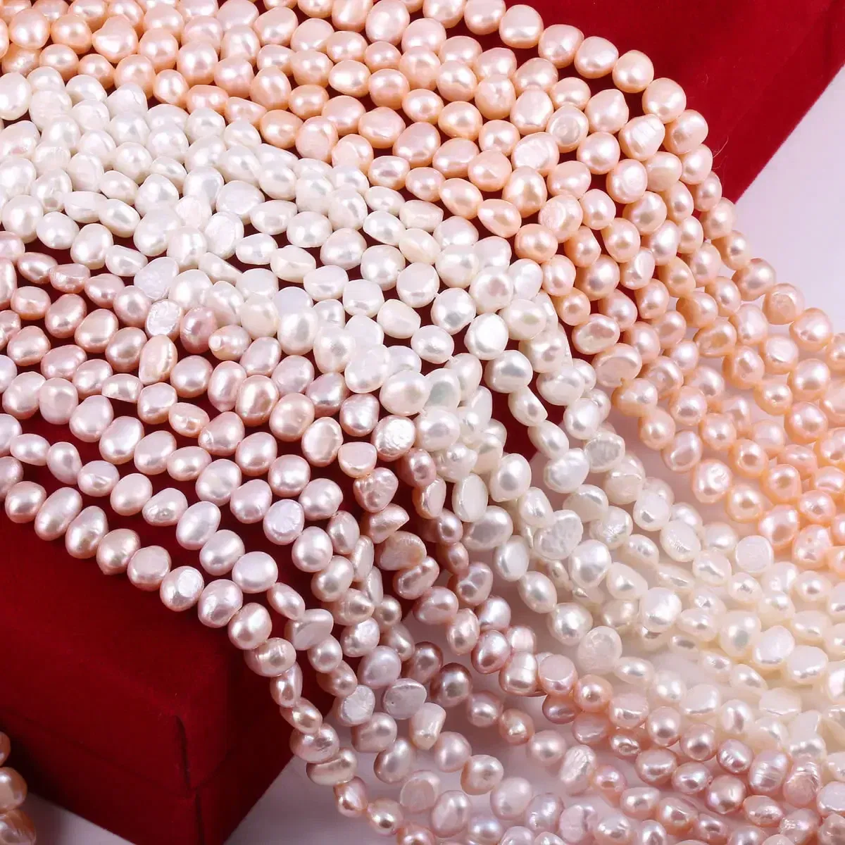 Color: Light Pink, Item Diameter: 17mm - Natural Freshwater Pearl Baroque White pink Irregular Beads for Jewelry Making DIY Earrings Bracelet Necklace Accessories