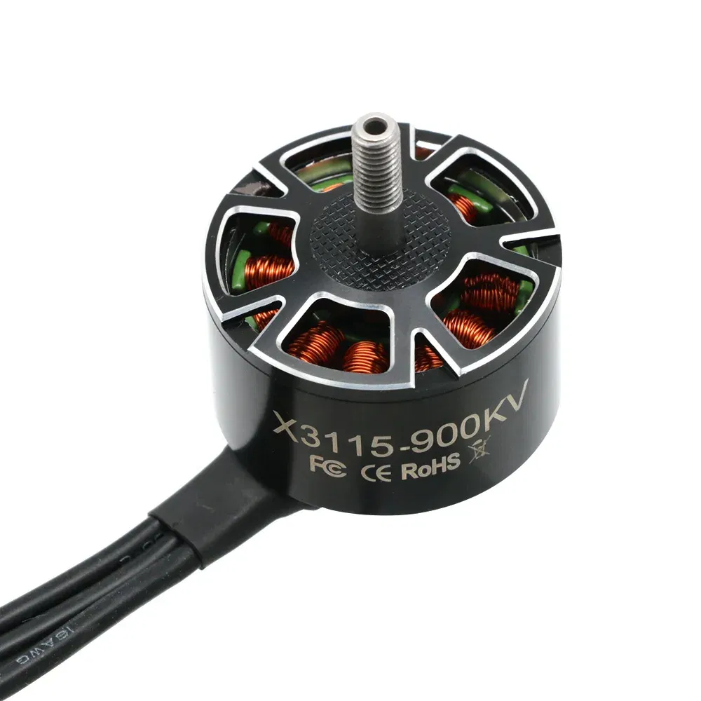 Color: Red - 4pcs/lot UAngel X3115 3115 900KV 1050KV 1200KV 6S Brushless Motor for FPV Freestyle 9inch 10inch Long Range Cinelifter RC Drones