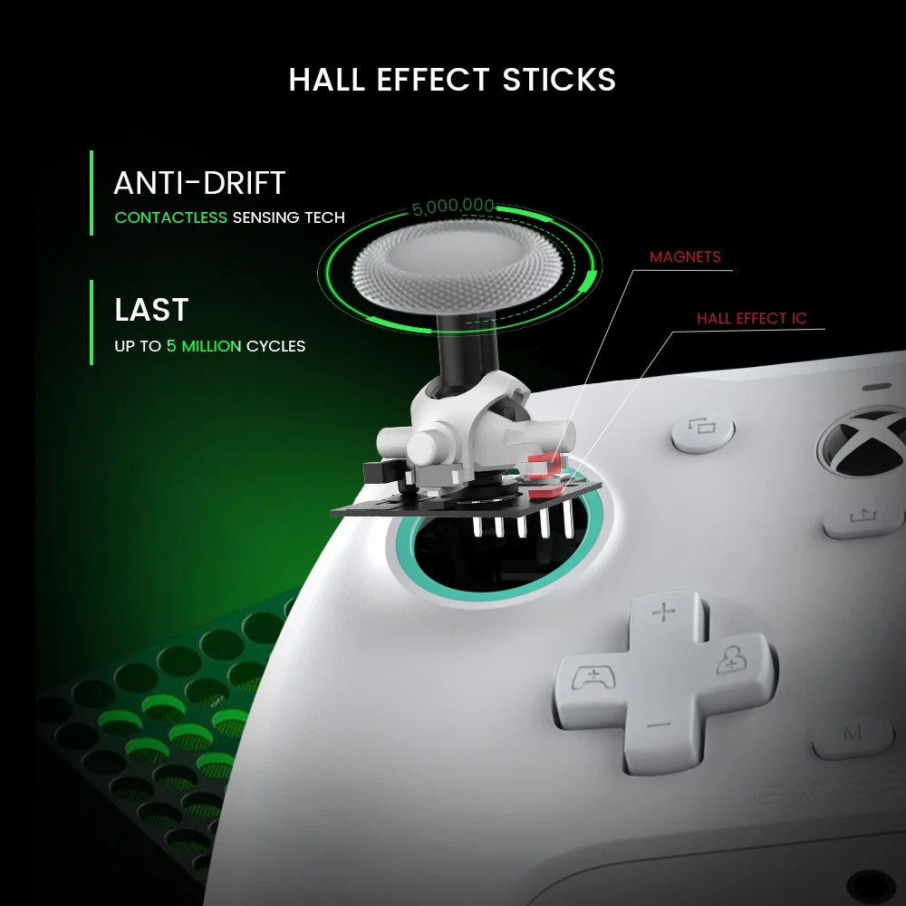 Color: Black, Ships From: United States - GameSir G7 SE Xbox Gaming Controller Wired Gamepad for Xbox Series X, Xbox Series S, Xbox One, with Hall Effect Joystick