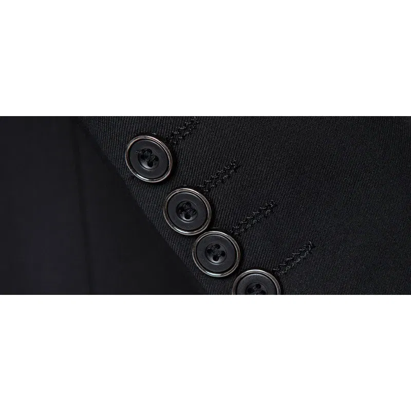 Color: Navy Blue, Size: M - Shenrun Men Tuxedo Slim Fit Fashion Suit Wedding Shawl Lapel 3 Pieces Skinny Single Breasted Jacket Party Prom Singer Costume