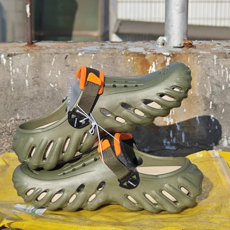 Color: Deep Purple, Shoe Size: 42 - Fashion Garden Shoes Men's Clogs Slippers Sandal Flat Camouflage Sandals Male Sneakers Outdoor Flip Flops Home Clogs