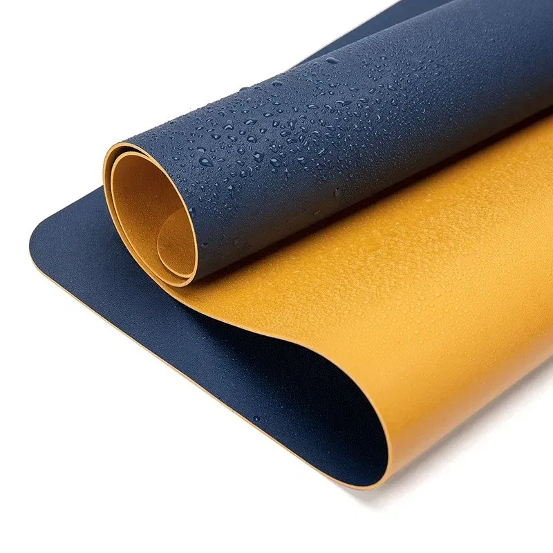 Color: Gold - Large Mouse Pad Extra Big Non-Slip Desk Pad Waterproof PU Leather Desk Table Protector Gaming Mouse Mat for Game Office Work