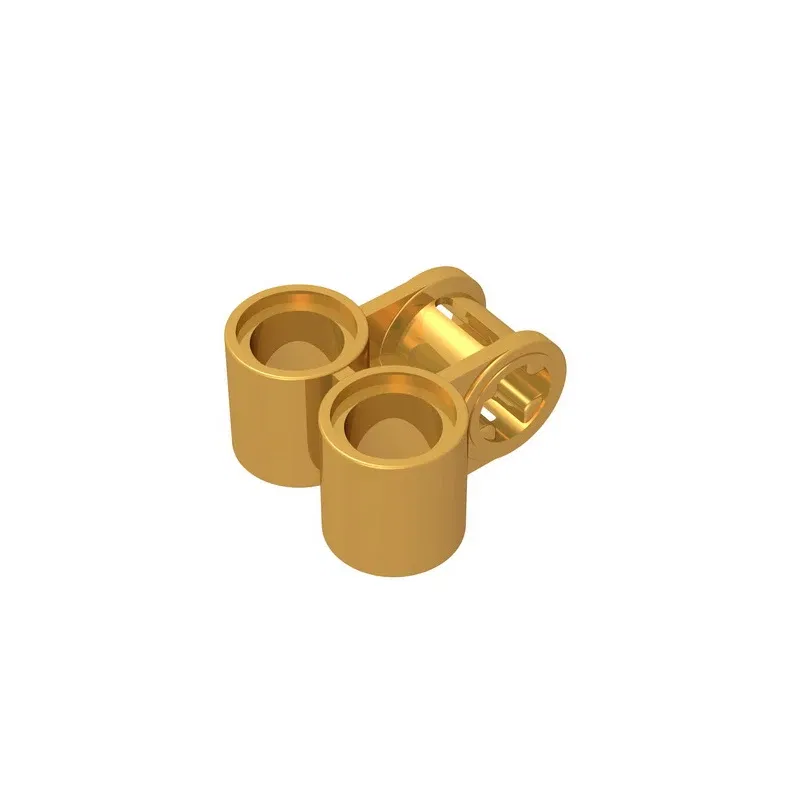 Color: Dark Khaki - Gobricks GDS-927 Technical, Axle and Pin Connector Perpendicular Double compatible with lego 32291 pieces of children's toys