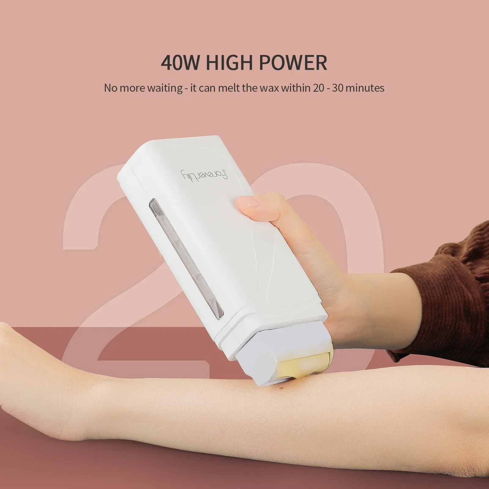 Color: Silver, Ships From: CHINA - Foreverlily Portable Wax Roller Machine Electric Wax Warmer Depilatory Wax Heater Waxing Leg Warmer Hair Removal Roll On Wax
