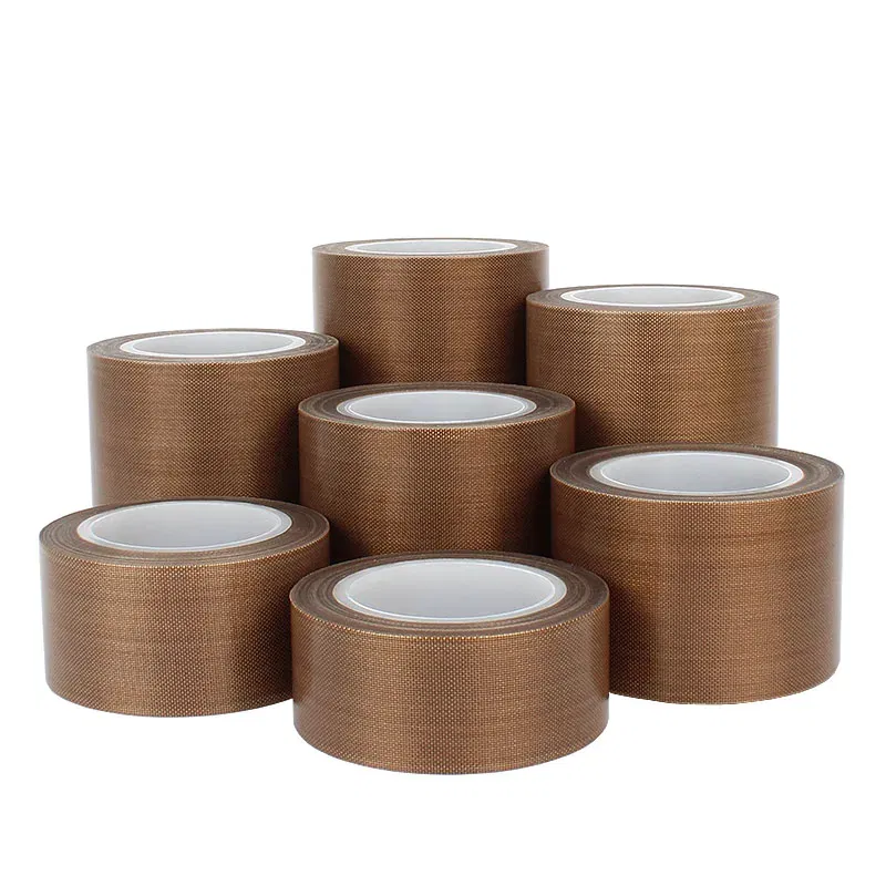 Length: 1m, Thickness: 1mm, Width: 10mm - 0.18mm 300 Degree High Temperature Resistance Adhesive Tape Cloth Heat Insulation Sealing Machine PTFE Tape