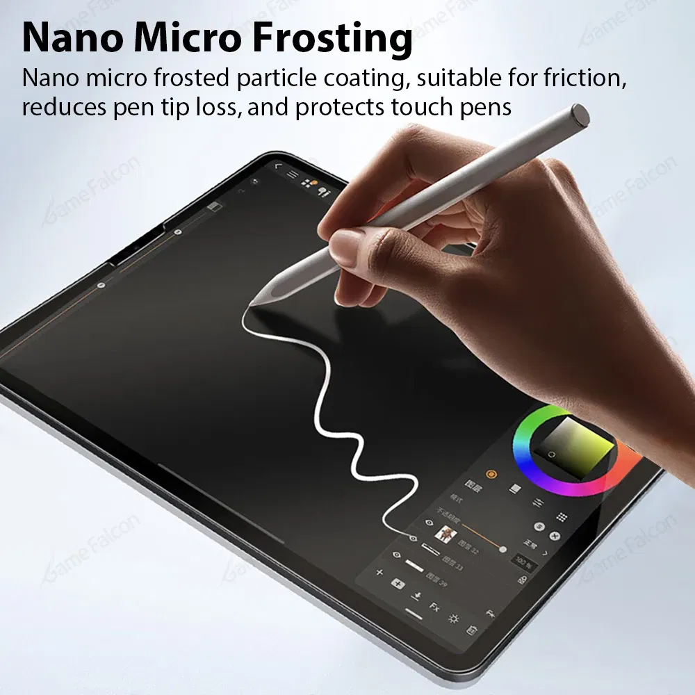 Color: GRAY - Like Paper Film For iPad Pro 13 11 12.9 6th M4 M2 10 9 9th 10th Generation 10.9 Air 5 4 3 Mini 6 10.2 Screen Protector Paperfeel