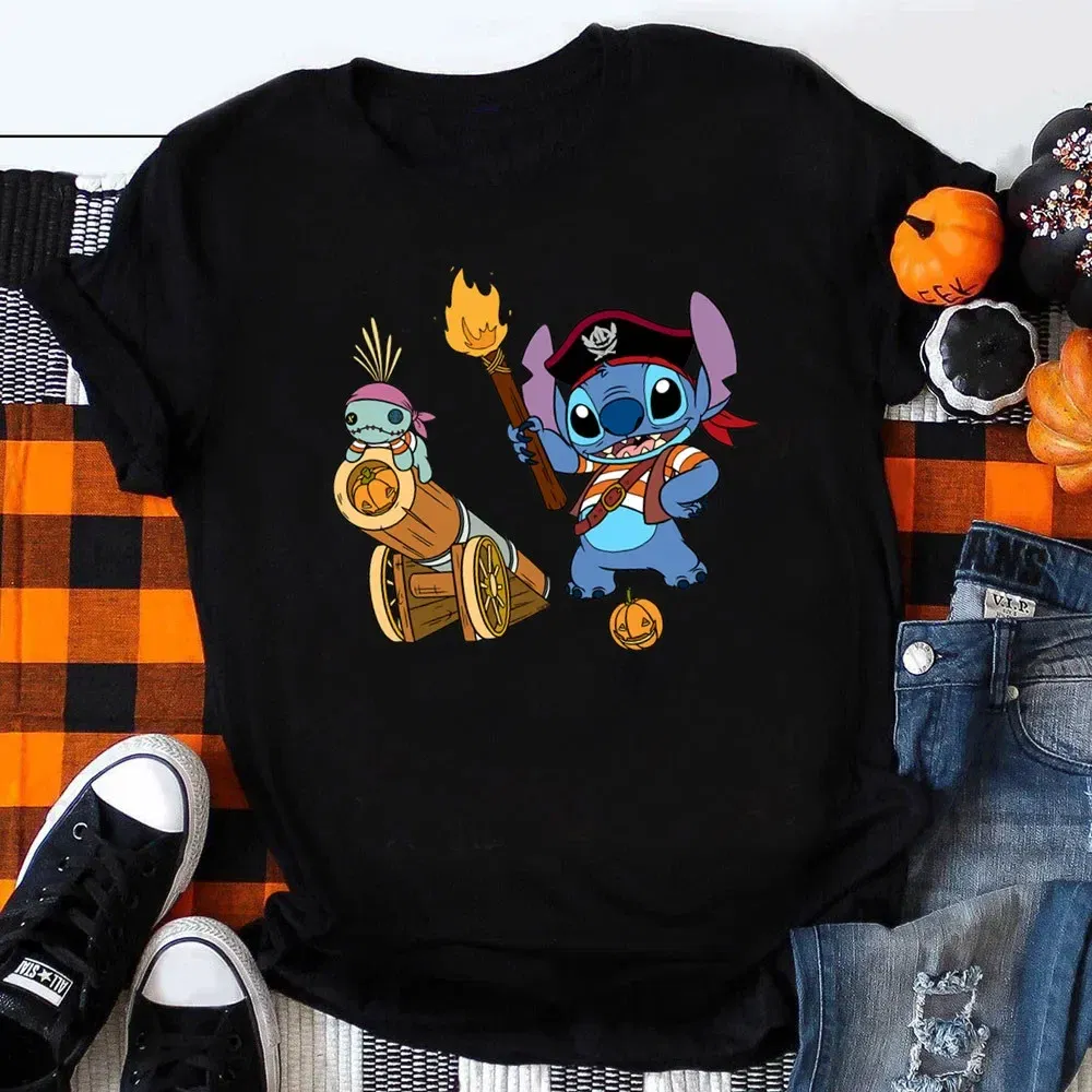 Color: Brown, Kid Size: 3T - Funny Mickey Minnie Mummy Print Disney Children Cotton T Shirts Trick Treat Fashion Halloween Cute Kid Clothes Girls Streetwear