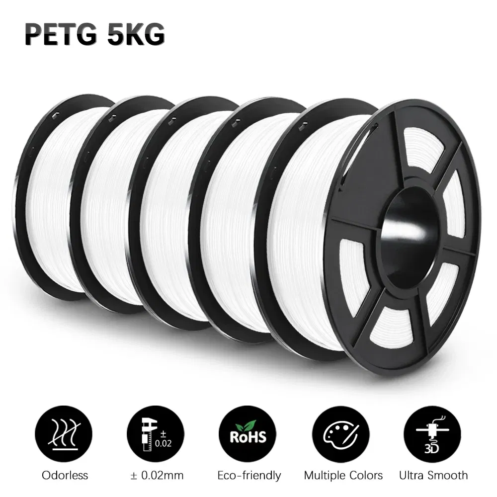Color: GRAY, Ships From: CHINA - Top 3D Filament PETG/EASY ABS/TPU/ASA Filamnet 1.75mm 5Roll 1KG(TPU 0.5KG/Roll) 3D Printer Filament for 3D Printer