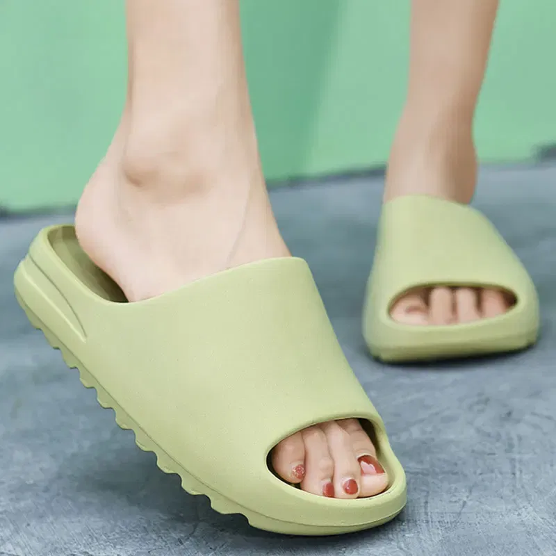 Color: Blue, Shoe Size: 37, Ships From: CHINA - Goosecret Men EVA Platform Cloud Slippers Soft Sole Sandals Non-Slips Bedroom Slides Male Cozy Home Shoes Soft Sole Beach Slides