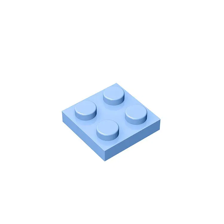 Color: Bright Green - 20Pcs  MOC Parts 3022 94148 Plate 2 x 2 Compatible Bricks DIY Assmble Building Blocks Particle Kid Puzzle Brain Toy Birthday Gif