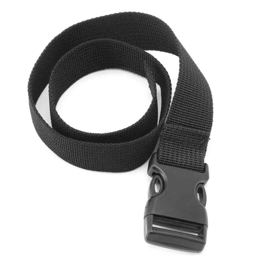 Color: Blue - 0.5-3M Black Durable Nylon Travel Tied Cargo Tie Down Luggage Lash Belt Strap With Cam Buckle Travel Kits Outdoor Camping Tool