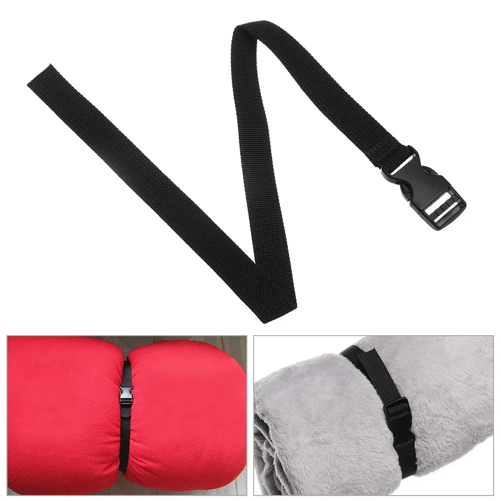 Color: Blue - 0.5-3M Black Durable Nylon Travel Tied Cargo Tie Down Luggage Lash Belt Strap With Cam Buckle Travel Kits Outdoor Camping Tool