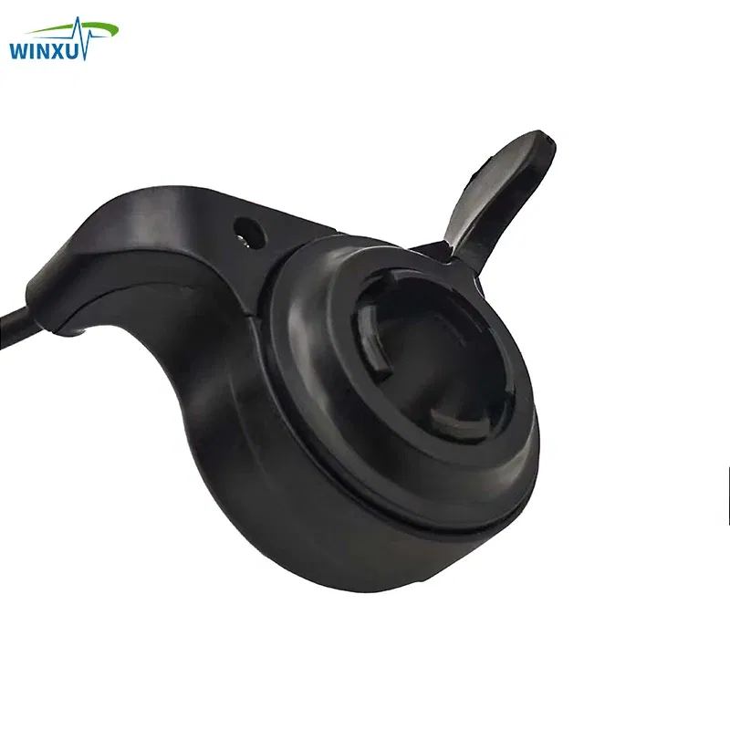 Color: Light Grey - Electric Bicycle Throttle Speed Regulator Non-Display Speed Control Thumb Throttle Accelerator E-Bike Scooter Accessories