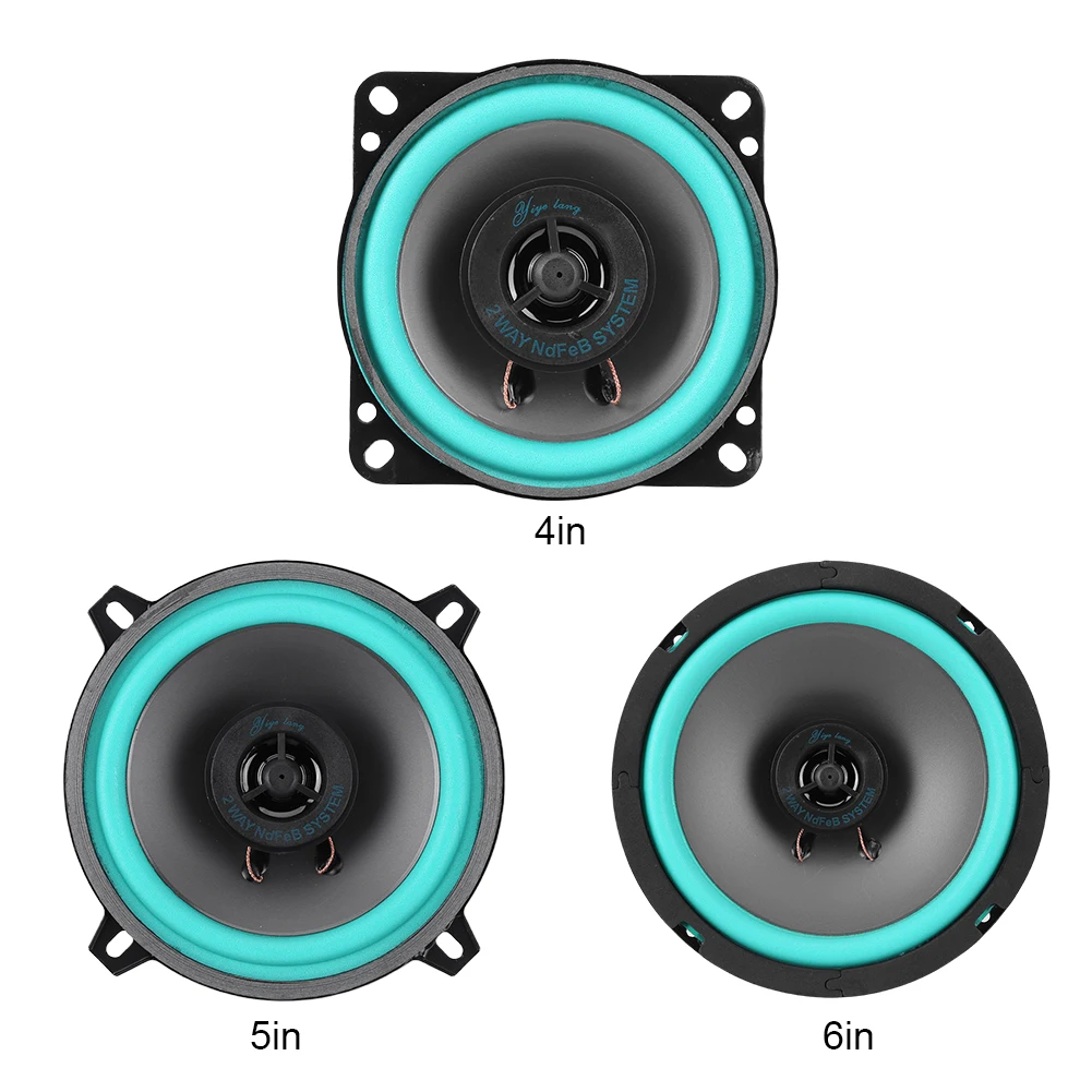 Size: 7" - Car Speakers 4/ 5 /6.5 Inch HiFi Coaxial Automotive Subwoofer Car Audio Music Stereo Speakers Audio Amplifier for Car Auto Horn