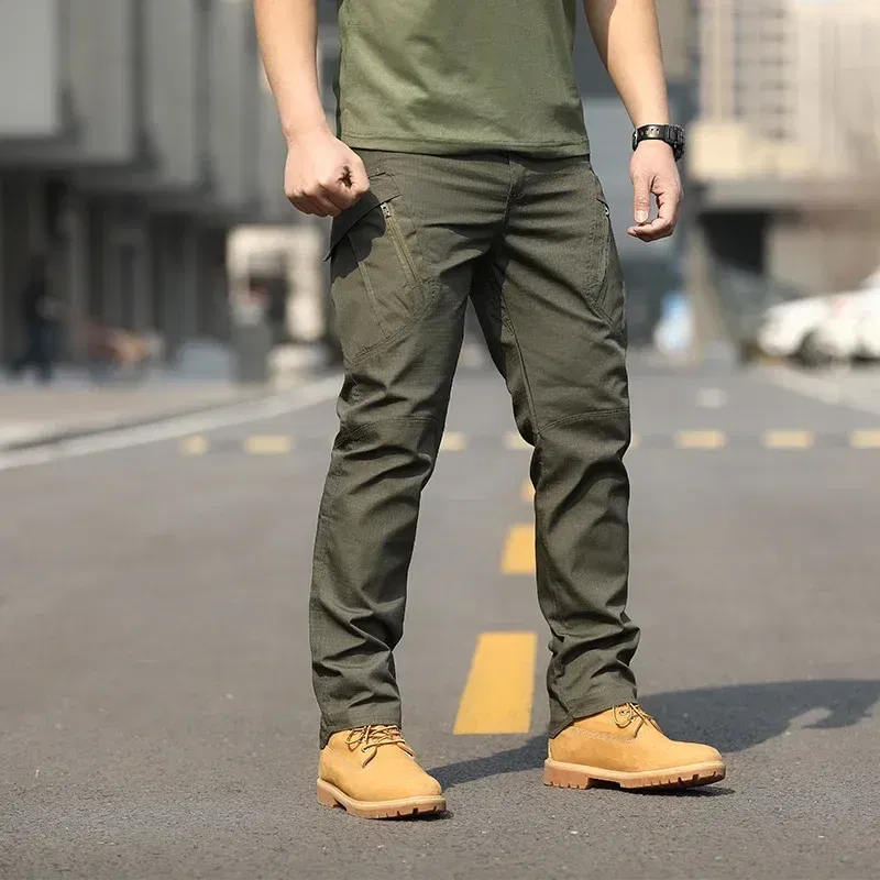 Color: Mint, Size: 4XL - Archon X9 Tactical Pants Slim Fit Waterproof Camouflage Training Pants Spring Autumn Breathable Waterproof Overalls Loose Wear