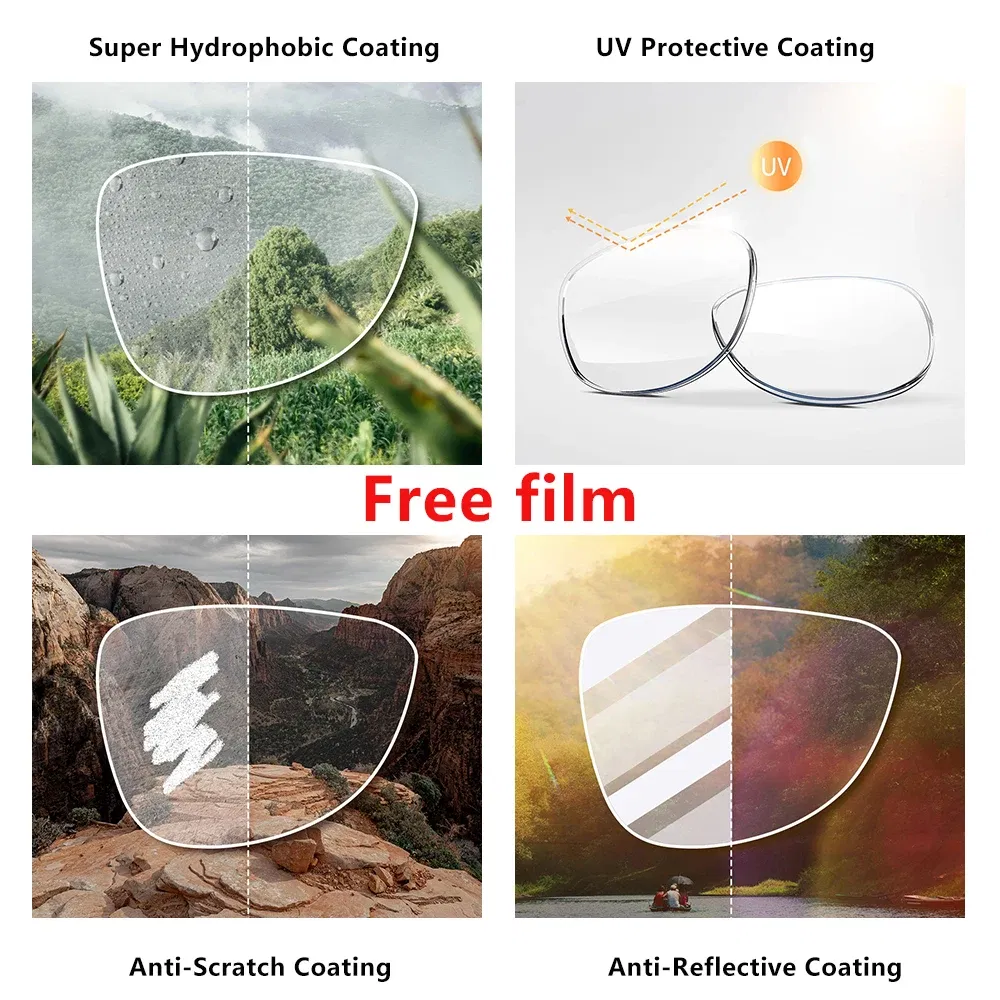 Lenses Color: Dark Brown, Lens Index: 1.74 - Photochromism Gray Brown 1.56 1.61 1.67 Index Aspheric Lenses UV-proof Myopia Hyperopia Outdoor Prescription Sun Optics Glasses