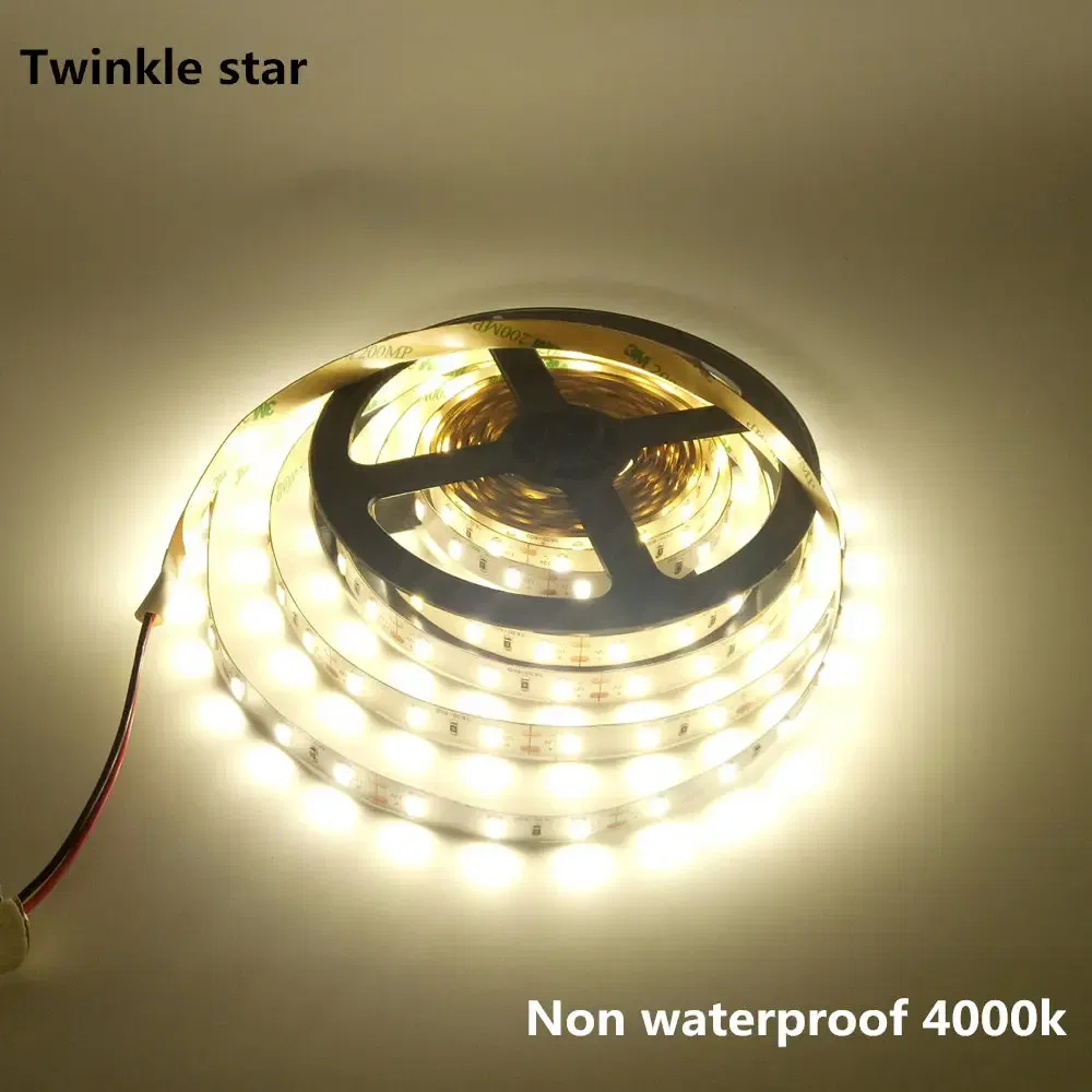 Emitting Color: Cold White, Color: Chocolate - Led Strip Light 5630 5730 Waterproof 12V Flexible Tape 5m Natural White 4000K Cold White Warm White 3000K 6500K Red Green Blue