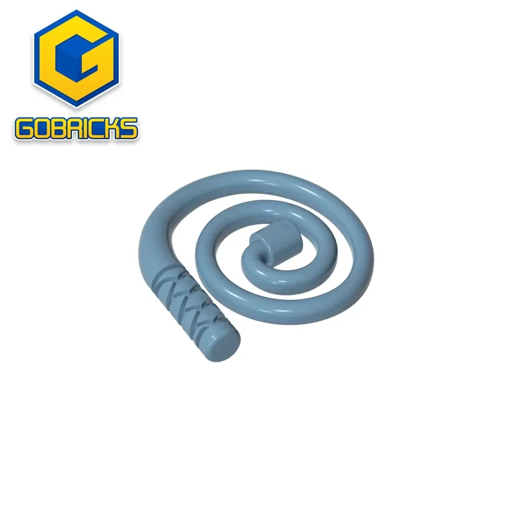 Color: army green - Gobricks GDS-M300 Equipment Whip [Coiled] compatible with lego 61975 Assembles Building Blocks children's toys