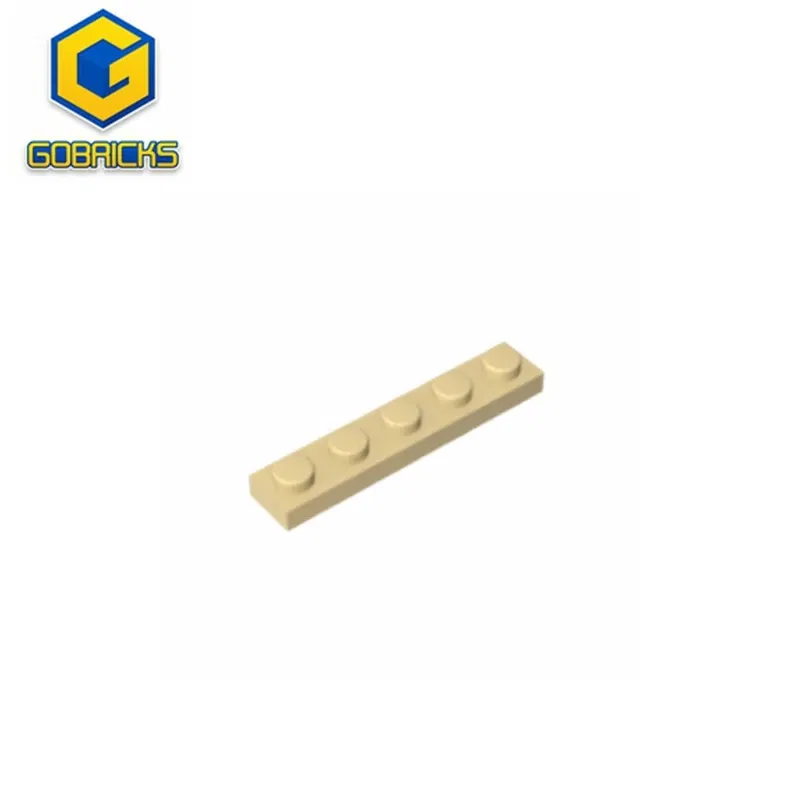 Color: WHITE - Gobricks GDS-90026 Plate 1 x 5 compatible with lego 78329 Technical gifts Assembles Building Blocks Liftarm Modified