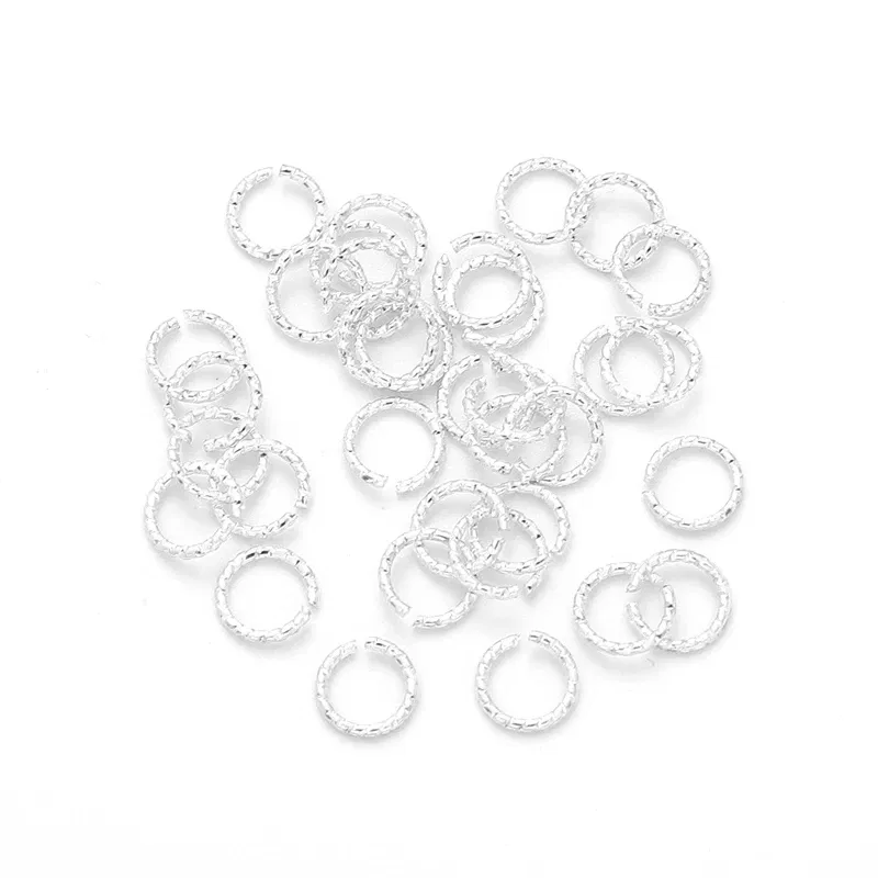 Color: Red, Ships From: CHINA - 20pcs 4/6/8/10mm Silver/14K Gold Plated Brass Jump Rings Open Loops for Bracelet Necklace Earring DIY Jewelry Making Findings