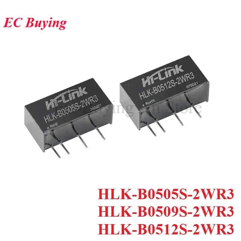 Color: MAROON - DC-DC Isolated Switching Power Module 5V to 5V 9V 12V 2W Power Supply Short Circuit Protection HLK-B0505S-2WR3 HLK-B0512S-2WR3