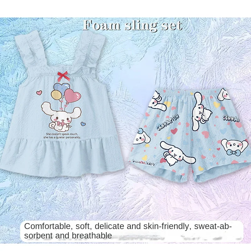 Color: Beige, Kid Size: 5 - New Spring Autumn Children's Clothing Sets Elsa Boy Sleepwear Long sleeved pants Clothes Kids Pajamas Set Baby Girls Pyjamas