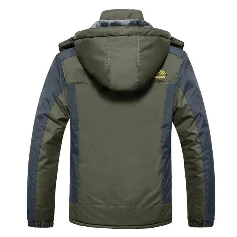 Color: Sky blue, Size: S - Winter Jacket Men Thick Fleece Waterproof Outwear unload Jackets Men's Windbreaker Army Parka Raincoat Coats Plus Size 8XL 9XL