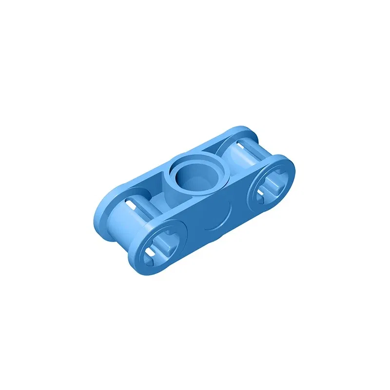 Color: Blue - MOC PARTS GDS-935 Technical, Axle and Pin Connector Perpendicular 3L with Center Pin Hole compatible with lego 32184