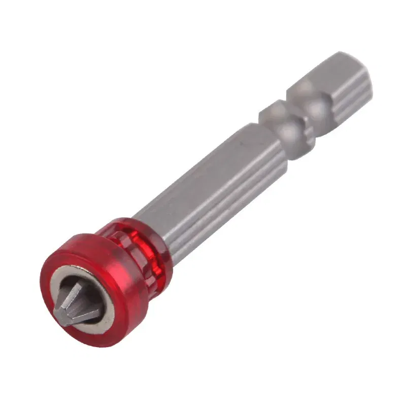 Color: grey - Magnetic Screwdriver Bit PH2 Cross-head 1/4 Inch Hex Shank Screwdriver Holder Ring for House Working Electric Screwdriver Kit