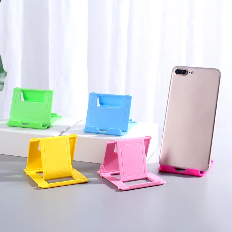 Color: Red - Table Phone Holder Bracket Desktop Stand For iPad iPhone Samsung Xiaomi Huawei Folding Universal Mobile Phone Stand
