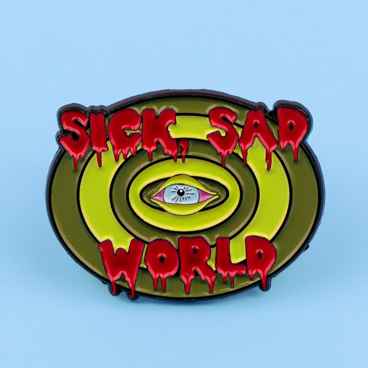 Metal color: Blue - Cartoon Duck Possum Quotation Lapel Pins for Backpack Metal Enamel Pin Brooch on Clothes Men Women Badges Accessories Gift