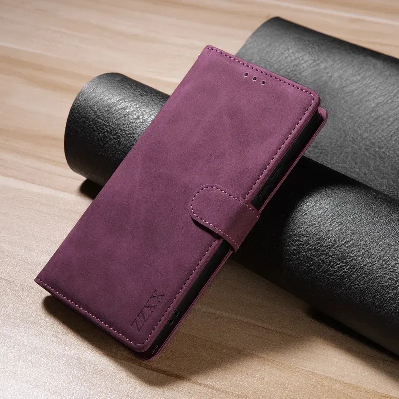 Color: black, Bundle: Case & Strap, Material: EVA - Wallet Card Slot Holder Magnetic Flip Leather Case For Samsung Galaxy S23 Ultra S22 Plus S21 FE S20 A12 A13 A14 A34 A52 A53 A54