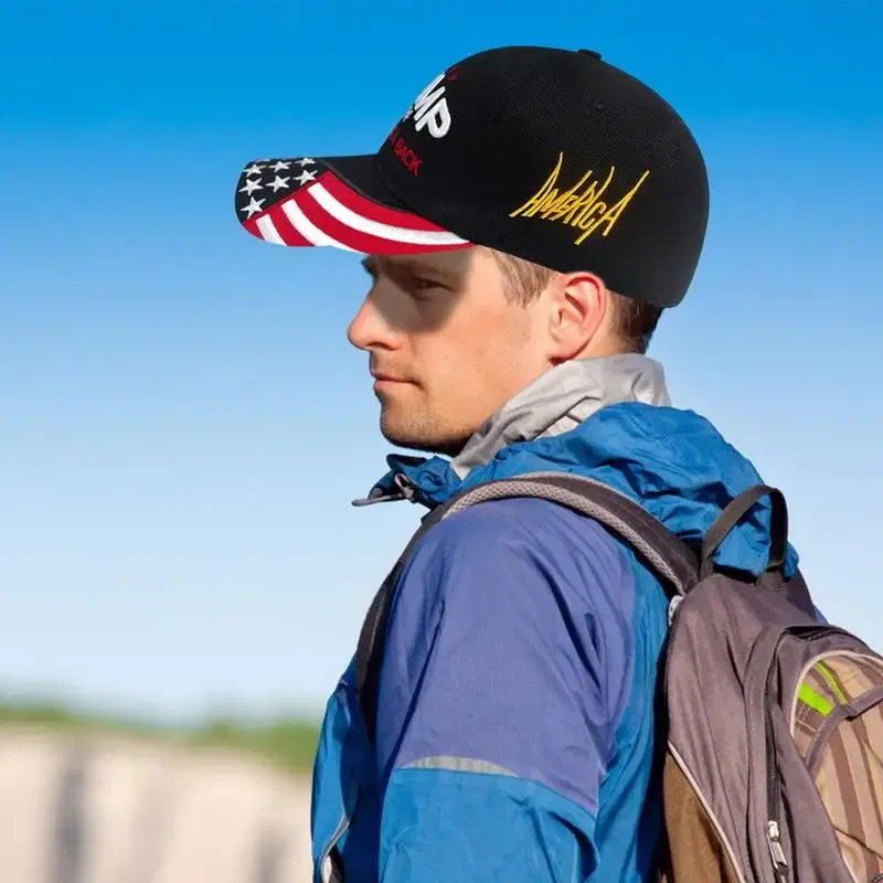 Color: Red, Ships From: CHINA - Donald Trump Hat Take America Back Trump Hat 2024 Breathable Embroidery Baseball Hat Adjustable For Boys Girls Women Men