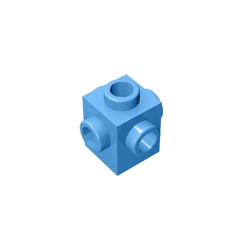 Color: Trans-red - Gobricks GDS-650 BRICK 1X1 W. 4 KNOBS compatible with lego 4733 children's DIY Educational Building Blocks Technical