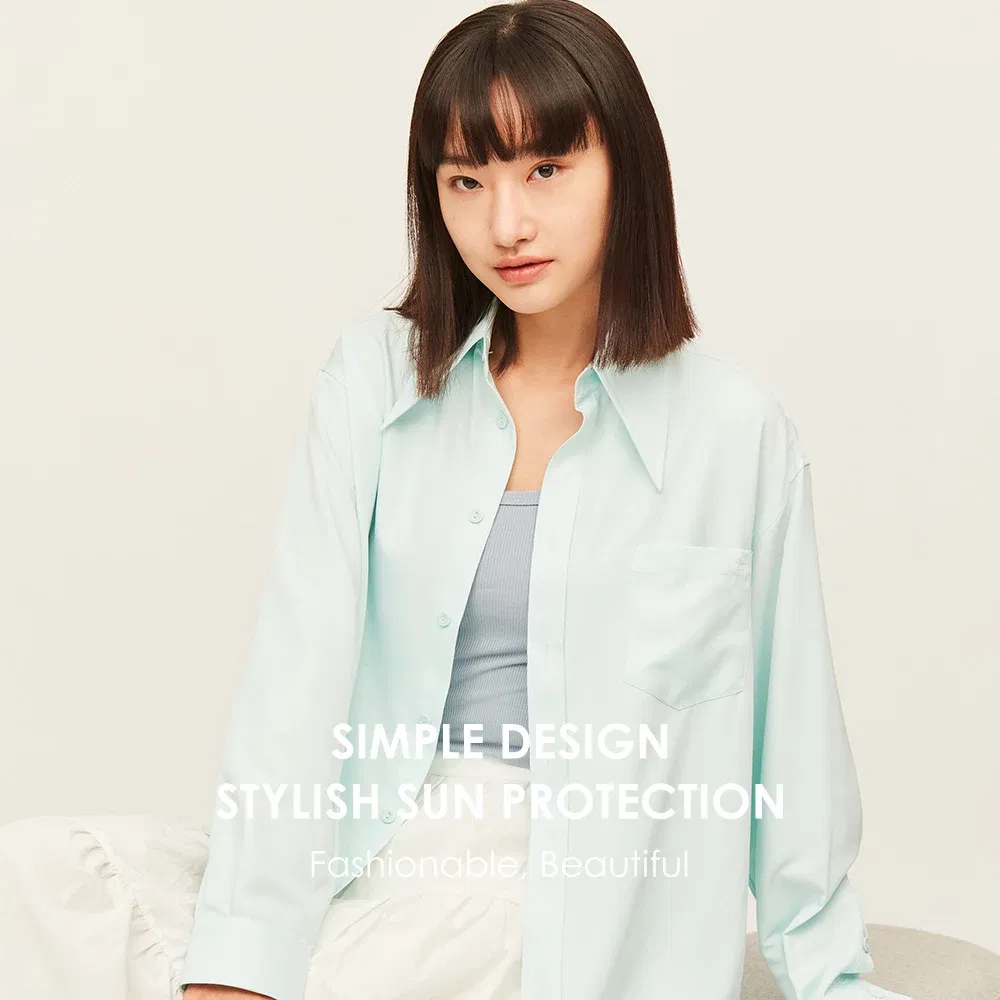 Color: black, Size: S - OhSunny Women Shirts Sun Protection Long Sleeve Coat UPF50+ Anti-UV Breathable Fashion Loose Blouse Outdoor Spring Summer Tops