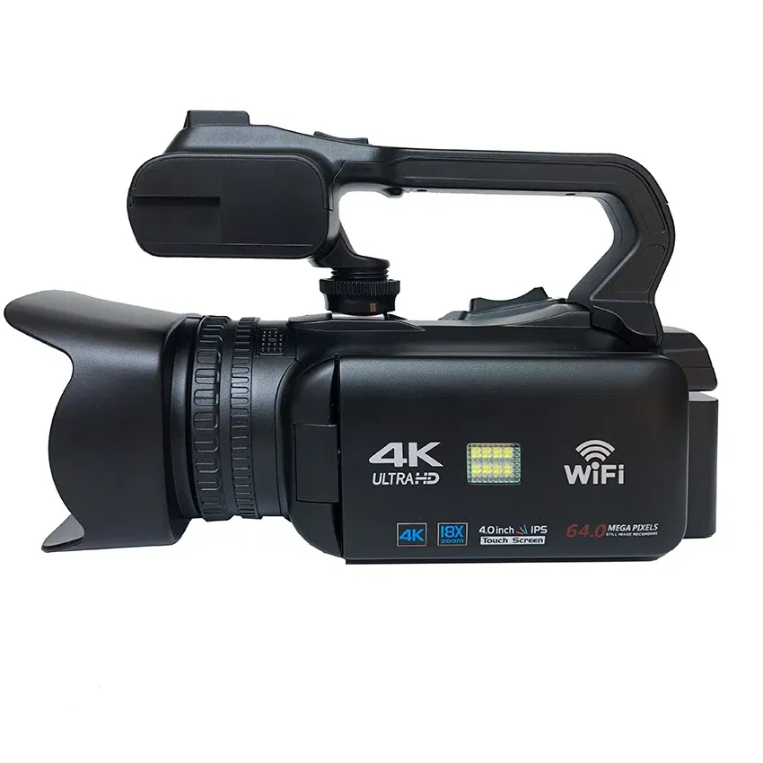 Bundle: Bundle1, Color: black, Ships From: CHINA - Top 4.0"Touch Screen Digital Video Camera YouTube Camcorder 4K Ultra HD camera 64MP Streaming Camera