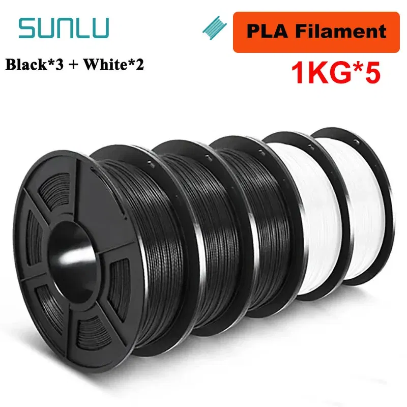 Color: Lanvender, Ships From: CHINA - Top 5KG 3D PLA/PETG/PLA PLUS/Clear Filament 1.75mm 5Roll 1KG 3D Printer Neatly Wound 3D Filament for 3D Printer& 3D Pen