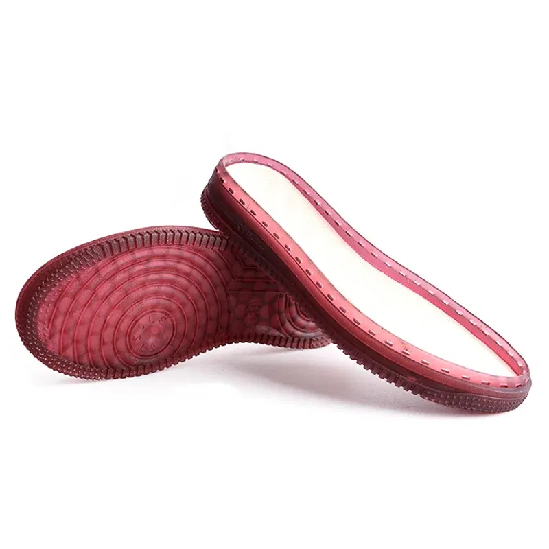 Color: WHITE, Shoe Size: 2.5 - 1 Pair Soft Rubber Soles Hand-woven Hook Line Soles Anti-slip Shoe Patch Durable Repair Replacement For Boot Shoes