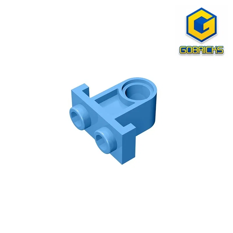 Color: green - Gobricks GDS-938 Technical, Pin Connector Plate with One Hole compatible with lego 32529 DIY Educational Building Blocks Tech