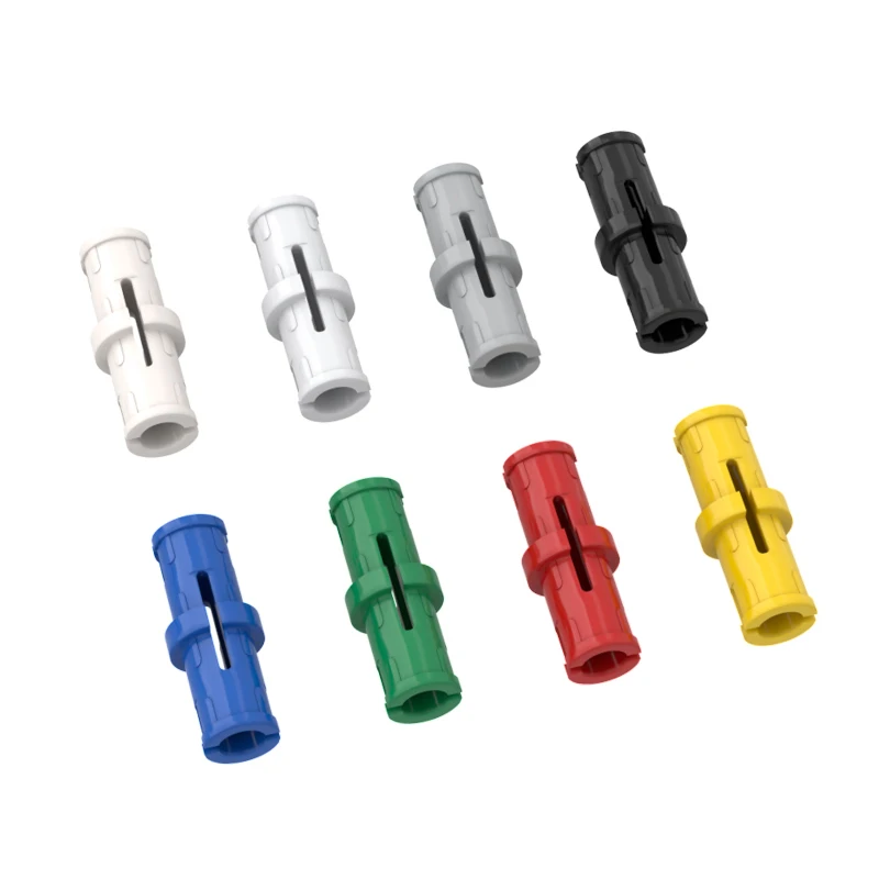 Color: Orange - 1 Pcs Buildings Blocks 32034 Brick High-Tech Axle and Pin Connector Angled #2 - 180 degrees Bulk Modular GBC MOC Set